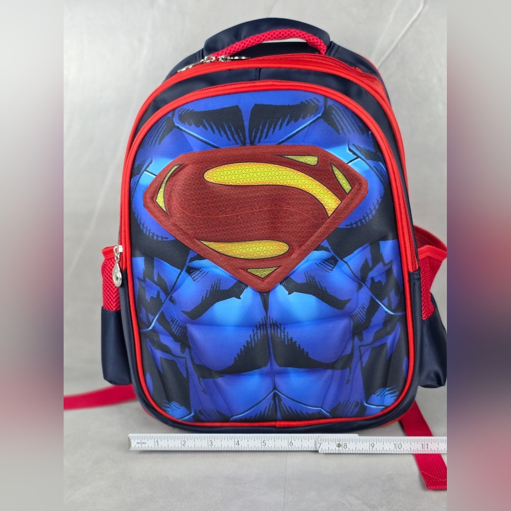 Superman Blue and Red Backpack